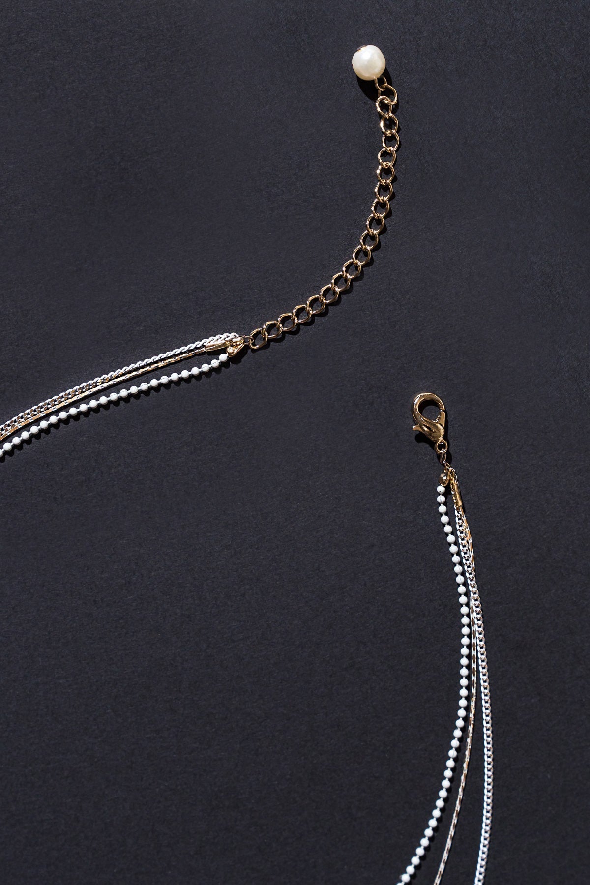 3 CHAIN LAYERD CHARM NECKLACE Flying Tomato